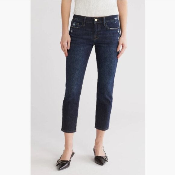 New - FRAME Le Garcon Crop in Covant - Size 27 - Picture 1 of 7